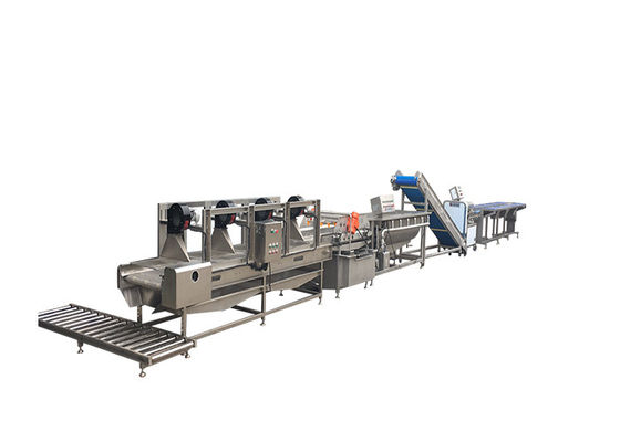 1000KG/H Salad Maker Machine Vegetable Okra Frozen Processing Line