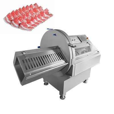 사용자 친화적 인 터치 스크린으로 냉동 고기를위한 고속 정밀 골과 뼈없는 슬라이스 절단 기계