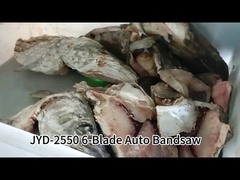 터치 스크린 제어와 함께 6 블레이드 자동 수직 반지톱 기계 냉동 물고기를 절단