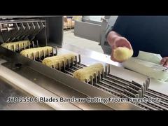 새로운 디자인 6 블레이드 자동 랜드사우 6 절단 시스템으로 냉동 옥수수 절단 기계